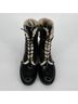 Coach 100% Patent Leather Black White Boots Size 8 1/2 - photo 6