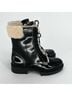 Coach 100% Patent Leather Black White Boots Size 8 1/2 - photo 8