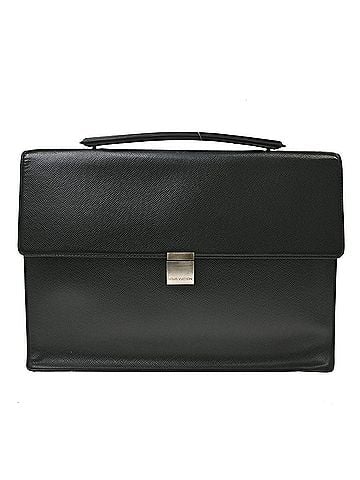 Louis Vuitton Porte-Documents Angara Taiga Leather Black Leather Briefcase Bag (view 1)