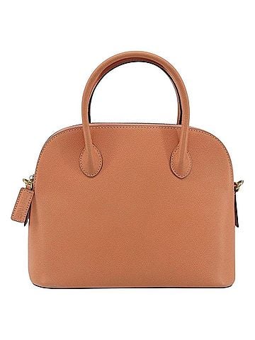 Céline Vintage Convertible Bowler Leather Orange Leather Handbag (view 1)