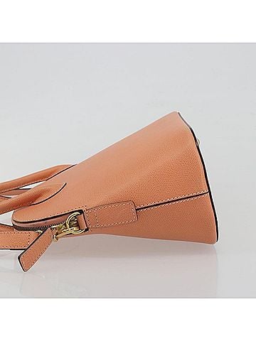 Céline Vintage Convertible Bowler Leather Orange Leather Handbag (view 2)