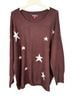 Vince Camuto Stars Brown Pullover Sweater Size 2X - photo 1