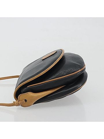 Céline Vintage Leather Black Leather Shoulder Bag Bag (view 2)