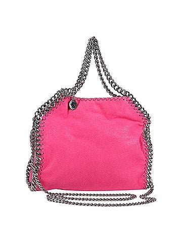 Stella McCartney Falabella Fold Over Suede Pink Suede Shoulder Bag Bag (view 1)
