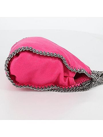 Stella McCartney Falabella Fold Over Suede Pink Suede Shoulder Bag Bag (view 2)