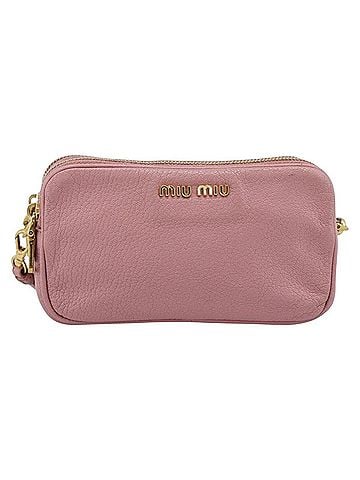 Miu Miu Vintage Leather Pink Leather Handbag (view 1)