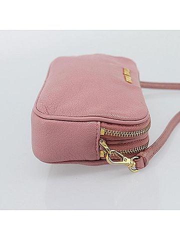 Miu Miu Vintage Leather Pink Leather Handbag (view 2)