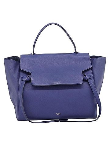 Céline Belt Leather Blue Leather Handbag (view 1)