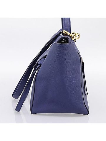 Céline Belt Leather Blue Leather Handbag (view 2)