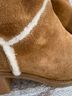 Ugg 100% Suede Brown Ivory Ankle Boots Size 6 1/2 - photo 4
