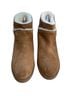 Ugg 100% Suede Brown Ivory Ankle Boots Size 6 1/2 - photo 1