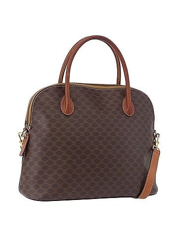 Céline Macadam Leather Brown Pvc Handbag (view 1)