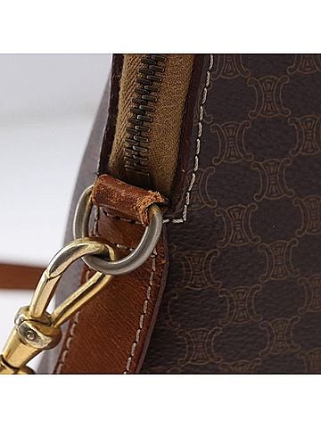 Céline Macadam Leather Brown Pvc Handbag (view 2)