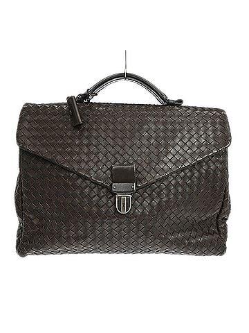 Bottega Veneta Envelope Intrecciato Nappa Brown Leather Briefcase Bag (view 1)