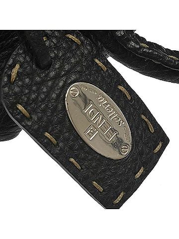 Fendi Selleria Frame Doctor Leather Black Leather Handbag (view 2)