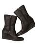 Ugg 100% Leather Black Boots Size 6 1/2 - photo 1