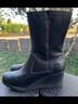 Ugg 100% Leather Black Boots Size 6 1/2 - photo 7