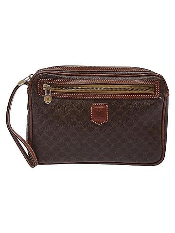 Céline Macadam Canvas Brown Canvas Clutche &amp; Pouche Bag (view 1)