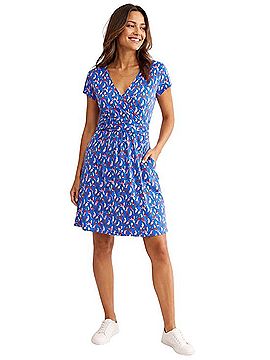 Boden Lola Parakeet Pattern Casual Dress (view 2)