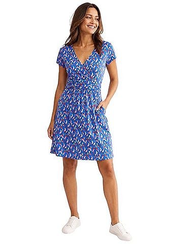 Boden Lola Parakeet Pattern Casual Dress (view 2)