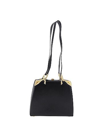 Céline Vintage Leather Black Leather Shoulder Bag Bag (view 1)