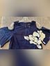 Laundry by Design Floral Blue White Cocktail Dress Size M - photo 4