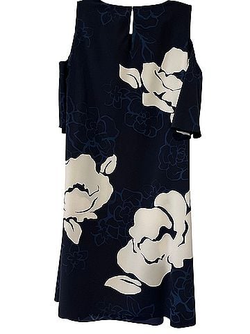 Laundry by Design Bold Floral Cold Shoulder Flutter sleeve A-line dress Cocktail Dress (view 2)