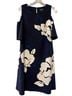 Laundry by Design Floral Blue White Cocktail Dress Size M - photo 1