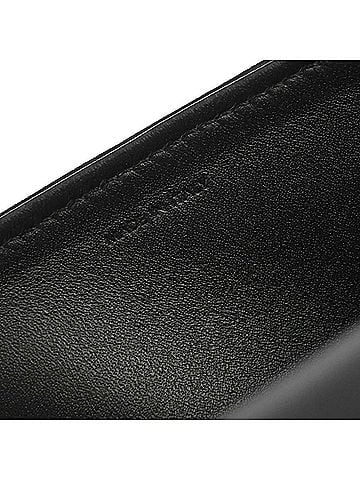 Céline Logo Chain Flap Quilted Goatskin Black Leather Shoulder Bag Bag (view 2)