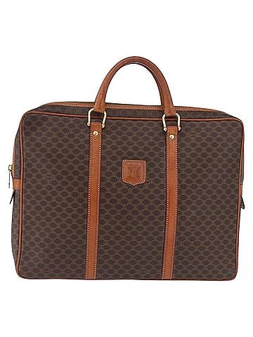 Céline Macadam Canvas And Leather Brown Canvas Briefcase Bag (view 1)