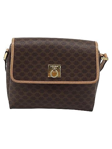Céline Macadam Canvas Brown Canvas Shoulder Bag Bag (view 1)