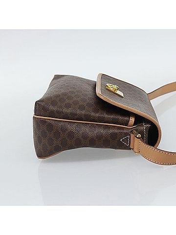Céline Macadam Canvas Brown Canvas Shoulder Bag Bag (view 2)