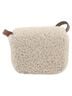 Céline 100% Wool Solid Tan Triomphe Shoulder Shearling Beige Wool Handbag One size - photo 3