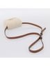 Céline 100% Wool Solid Tan Triomphe Shoulder Shearling Beige Wool Handbag One size - photo 7