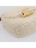 Céline 100% Wool Solid Tan Triomphe Shoulder Shearling Beige Wool Handbag One size - photo 8
