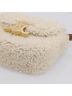 Céline 100% Wool Solid Tan Triomphe Shoulder Shearling Beige Wool Handbag One size - photo 10