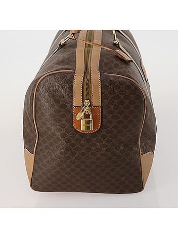 Céline Vintage Canvas Brown Canvas Travel Bag Bag (view 2)