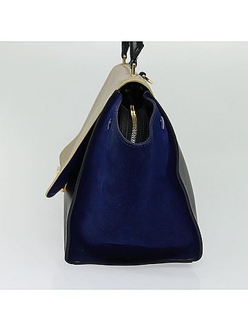 Céline Tricolor Trapeze Leather Multicolour Leather Handbag (view 2)