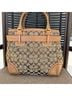 Coach 100% Canvas Print Brown Tan Satchel One size - photo 4
