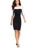 Anne Klein Black White Cocktail Dress Size 4 - photo 1