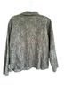 Flax 100% Cotton Floral Green Black Jacket Size L - photo 3