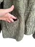 Flax 100% Cotton Floral Green Black Jacket Size L - photo 7