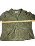 Flax 100% Cotton Floral Green Black Jacket Size L - photo 10