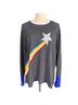 Boden Snake Print Gray Blue Multi Color Pullover Sweater Size L - photo 1