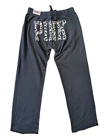 Victoria's Secret Pink Vintage Leopard Logo Boyfriend Sweatpants (view 1)