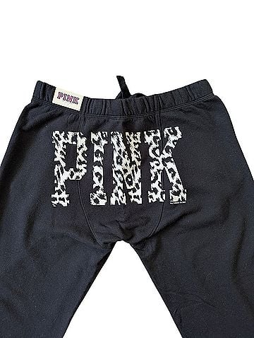 Victoria's Secret Pink Vintage Leopard Logo Boyfriend Sweatpants (view 2)