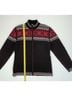 Obermeyer Fair Isle Black Red Cardigan Size L - photo 7