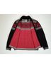 Obermeyer Fair Isle Black Red Cardigan Size L - photo 3