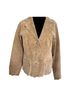 Coldwater Creek 100% Leather Floral Brown Jacket Size M - photo 1