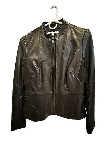 T Tahari Leather Jacket (view 1)